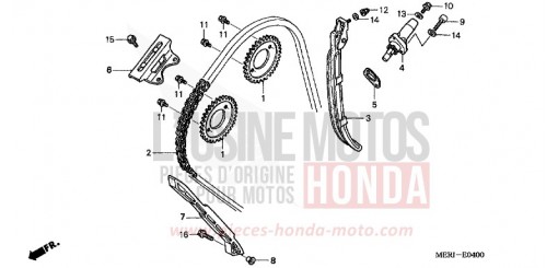 CAM CHAIN/TENSIONER CBF600S4 de 2004